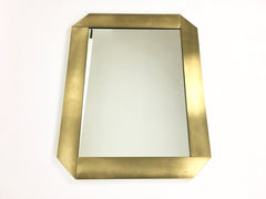 1970s Italian brass wall mirror by Valentin & Co - eyespy