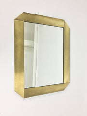 1970s Italian brass wall mirror by Valentin & Co - eyespy