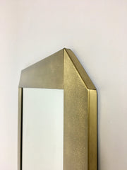 1970s Italian brass wall mirror by Valentin & Co - eyespy