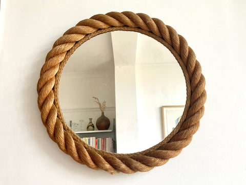 Rope mirror, Audoux & Minet. France 1950-60