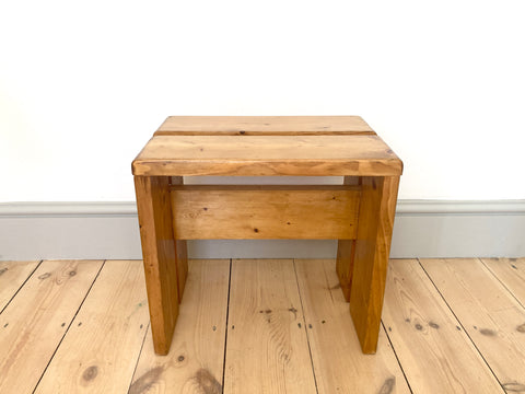 Stool / side table from Les Arcs by Charlotte Perriand