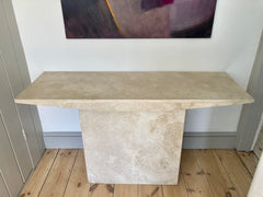 Travertine Stone Console Table