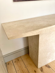 Travertine Stone Console Table