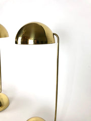 Pair of lights in brass, designed by Barbieri and Marianelli for Tronconi Illuminazione, Italy. Dated 1981.