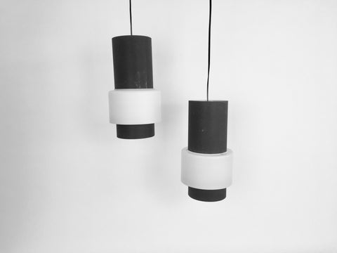 Pair of pendant lamps, Louis Kalff for Philips, model NT61