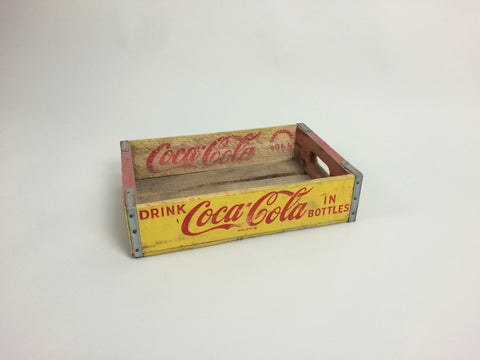Vintage 1960s Coca Cola crate - Yellow