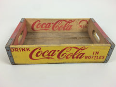 Vintage 1960s Coca Cola crate - Yellow - eyespy