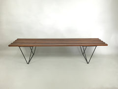 Mid century slatted bench - eyespy