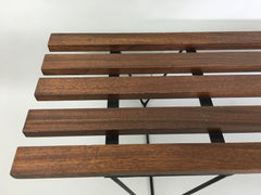 Mid century slatted bench - eyespy