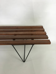 Mid century slatted bench - eyespy