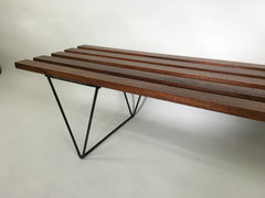 Mid century slatted bench - eyespy