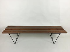 Mid century slatted bench - eyespy