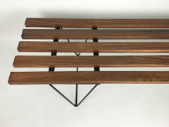 Mid century slatted bench - eyespy
