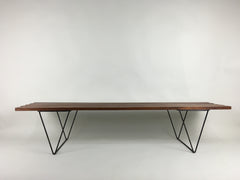 Mid century slatted bench - eyespy