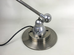 Vintage industrial French 2 arm table lamp by Jielde - eyespy