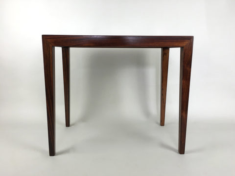 Danish rosewood side table by Severin Hansen for Haslev