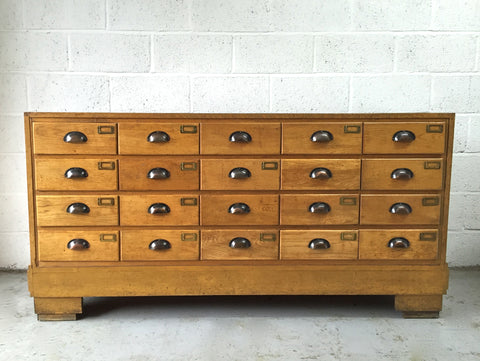 Haberdashery shop drawers