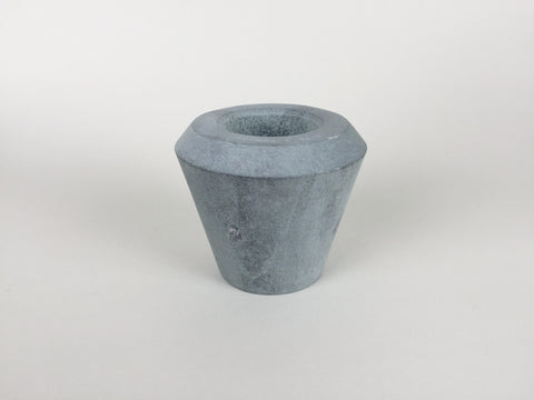 Cone of Stone double sided candle holder by Tiipoi