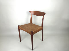 1960s Danish dining chairs by Arne Hovmand Olsen for Mogens Kold - eyespy