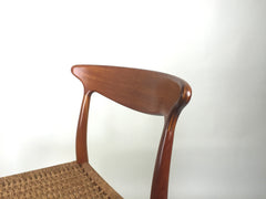 1960s Danish dining chairs by Arne Hovmand Olsen for Mogens Kold - eyespy