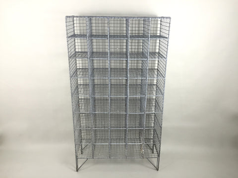 Vintage school gym pigeon hole storage unit