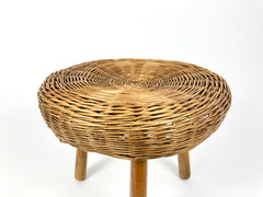 Wicker Side table / Stool, Tony Paul