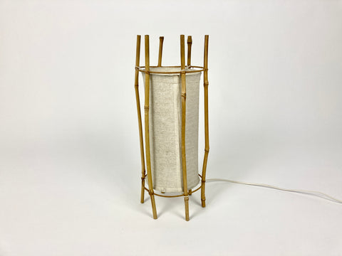 Bamboo table lamp, France 1960s