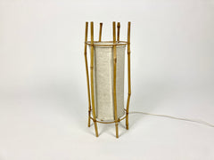 Eyespy - Bamboo table lamp, France 1960s after Louis Sognot