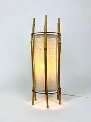 Bamboo table lamp, France 1960s