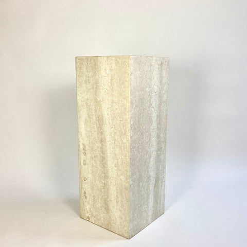Travertine stone plinth 90cm