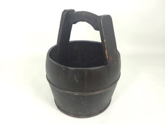 Antique Chinese wooden bucket - eyespy