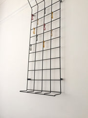Mid century geometric wire grid coat rack by Karl Fitchel - eyespy