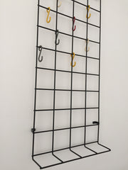Mid century geometric wire grid coat rack by Karl Fitchel - eyespy