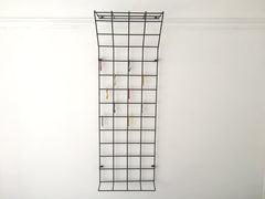 Mid century geometric wire grid coat rack by Karl Fitchel - eyespy