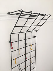 Mid century geometric wire grid coat rack by Karl Fitchel - eyespy