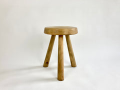 Eyespy - Pine tripod stool by Charlotte Perriand, circa 1960.   Sourced from a studio apartment in Arc 1600, Les Arcs, France.