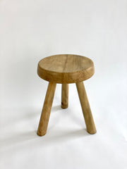 Eyespy - Pine tripod stool by Charlotte Perriand, circa 1960.   Sourced from a studio apartment in Arc 1600, Les Arcs, France.