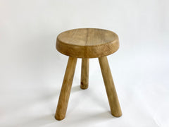 Eyespy - Pine tripod stool by Charlotte Perriand, circa 1960.   Sourced from a studio apartment in Arc 1600, Les Arcs, France.