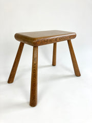 Rustic Stool / Side Table, Netherlands 1960s
