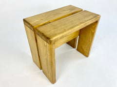 Stool / side table / Small bench from Les Arcs, France. Charlotte Perriand