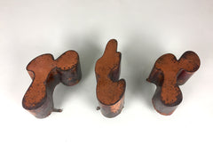 Vintage copper shop sign letters - eyespy