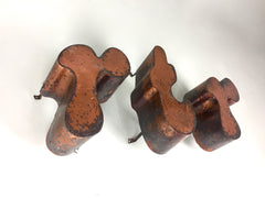 Vintage copper shop sign letters - eyespy