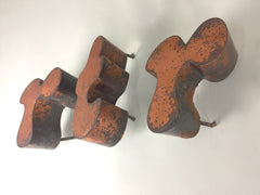 Vintage copper shop sign letters - eyespy