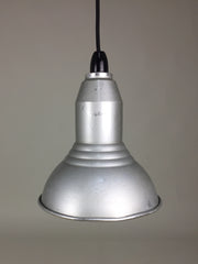 Pair of vintage industrial pendant lights - eyespy