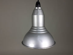 Pair of vintage industrial pendant lights - eyespy