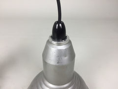 Pair of vintage industrial pendant lights - eyespy