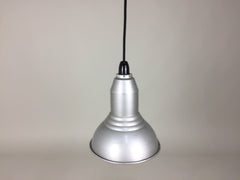 Pair of vintage industrial pendant lights - eyespy