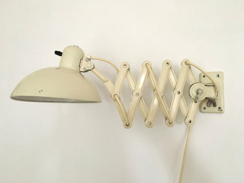 Bauhaus Kaiser Idell 6718 'Super' scissor arm wall mounted lamp