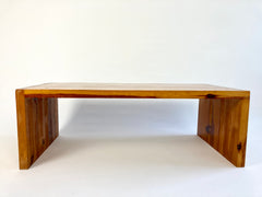 Eyespy - Coffee Table by Ate Van Apeldoorn For Hattem Houtwerk.  Made of solid pitch pine with trade mark joint detailing.