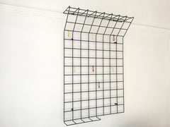 Mid century geometric wire grid coat rack by Karl Fichtel - Large - eyespy